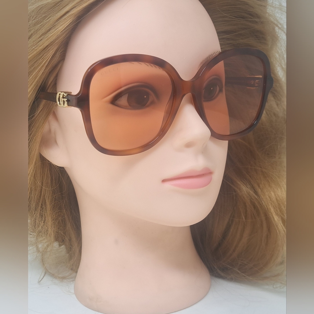 NWT Gucci Women's Sunglasses Havana Pink Butterfly GG 1178S 004 56-20-145 - Picture 9 of 16
